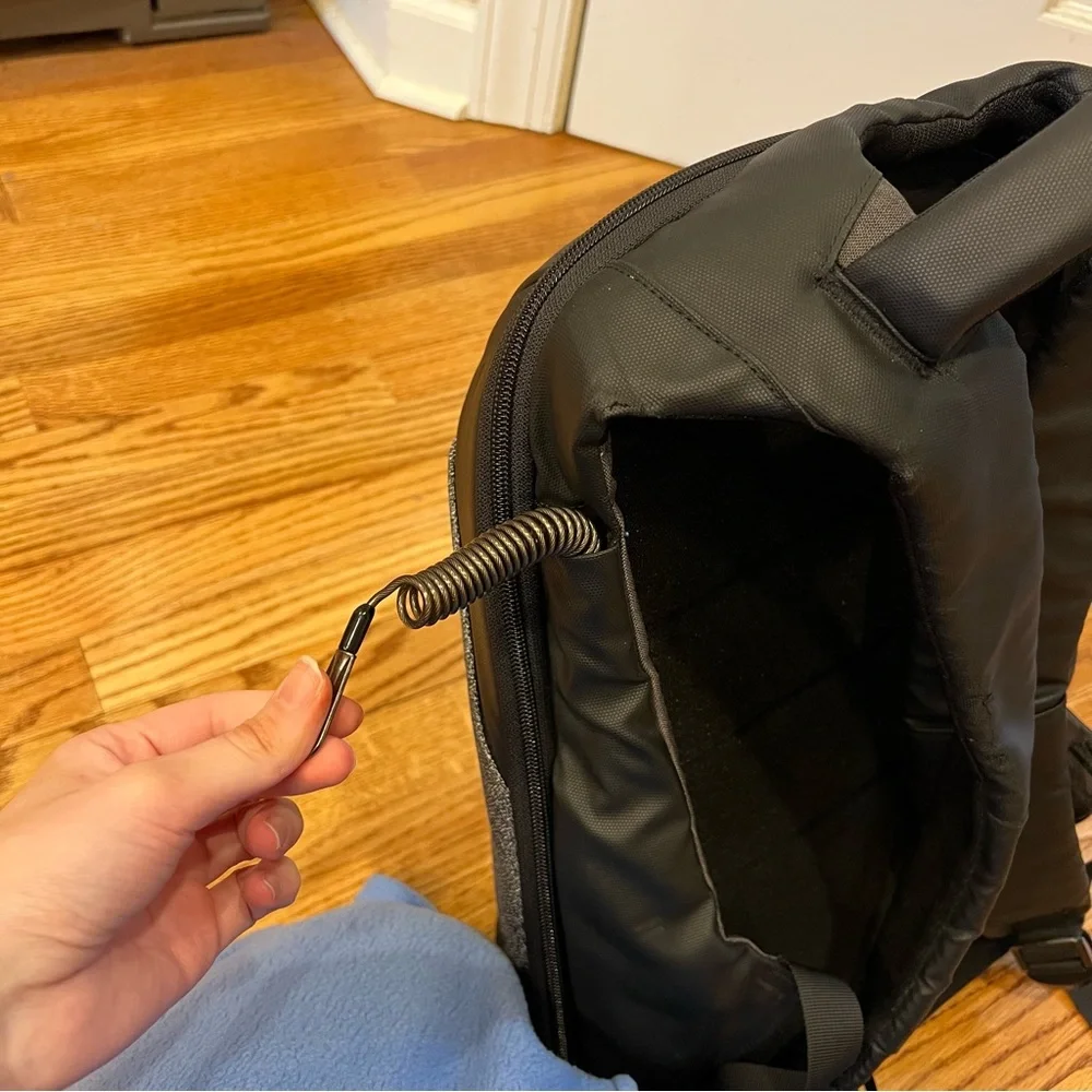Korin Click Pack Pro Anti-theft TSA USB Charge Backpack Gray